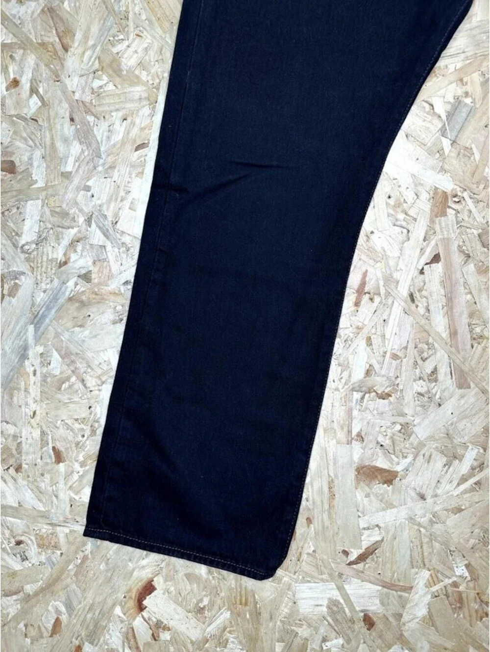 Levis 501 Original Fit Jeans Mens 38x29 Dark Wash Indigo Blue Denim Button Fly